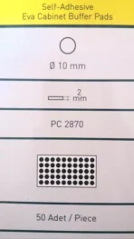 Samolepljivi mekani Eva odbojnik fi 10mm PC2870 - Slika 3