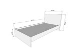 Krevet Evi 08 Tobacco hrast - Slika 4