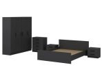Set za spavaću sobu Anthracite - Slika 4