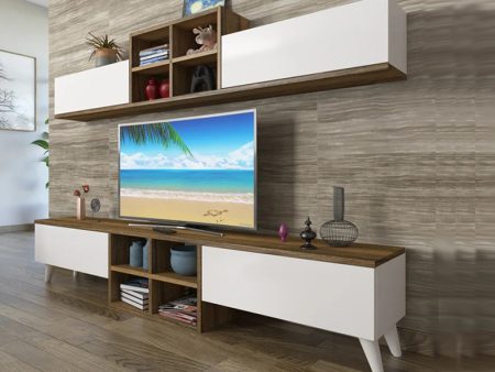 tv komoda jupiter drvni dezen - belo (3a)