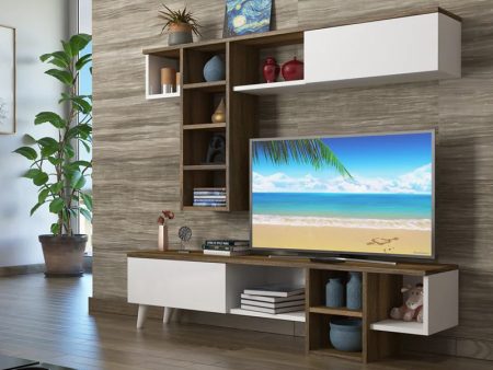 tv komoda romeo drvni dezen belo 3a