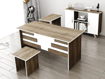 kancelarijski set orah - belo 1a